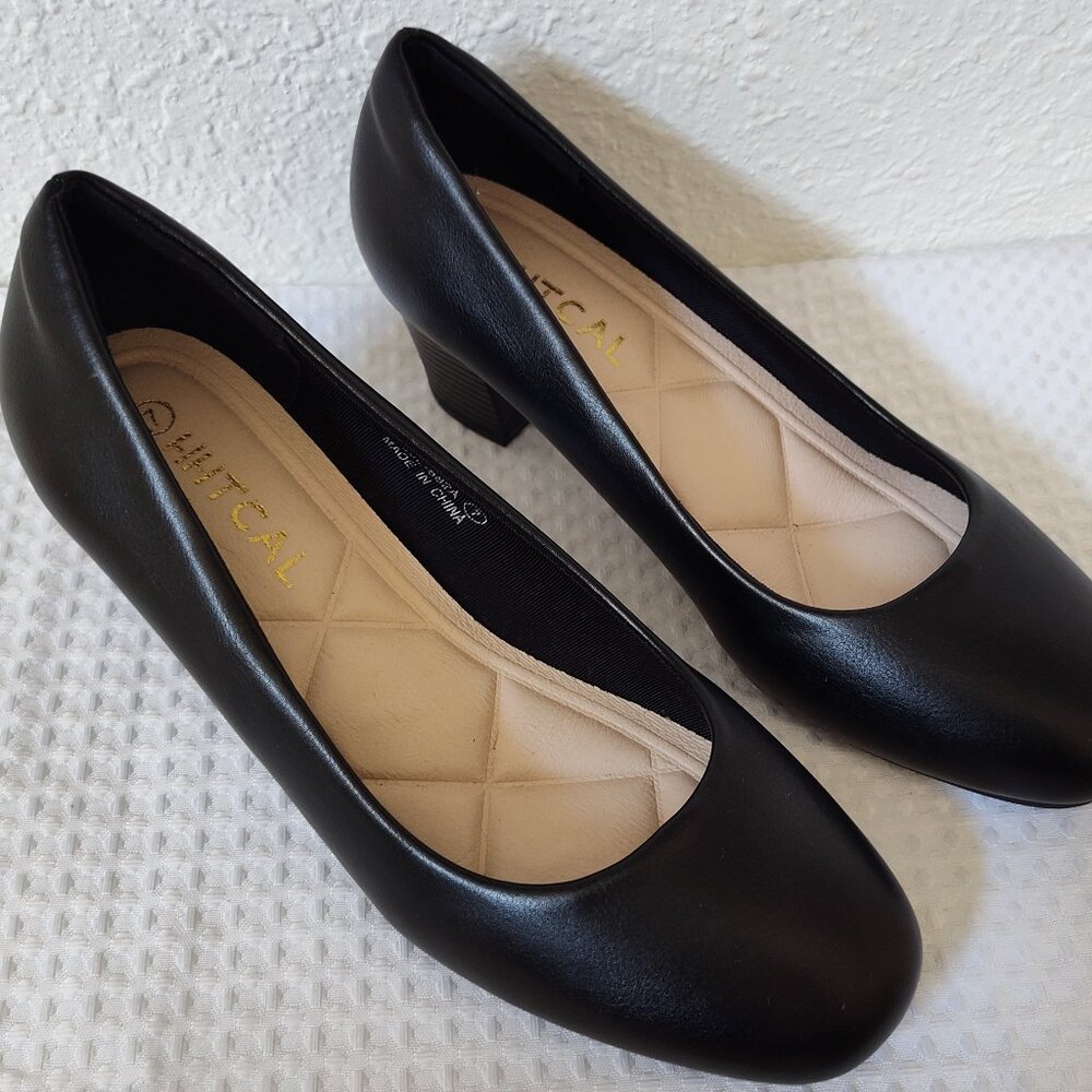 HHTCAL, Women’s Low Heel Shoe, Round Toe, 7